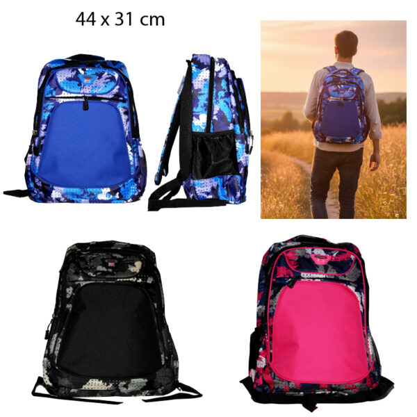 BOLSO DISEÑO CAMUFLAJE - 47 x 42 x 19 CM