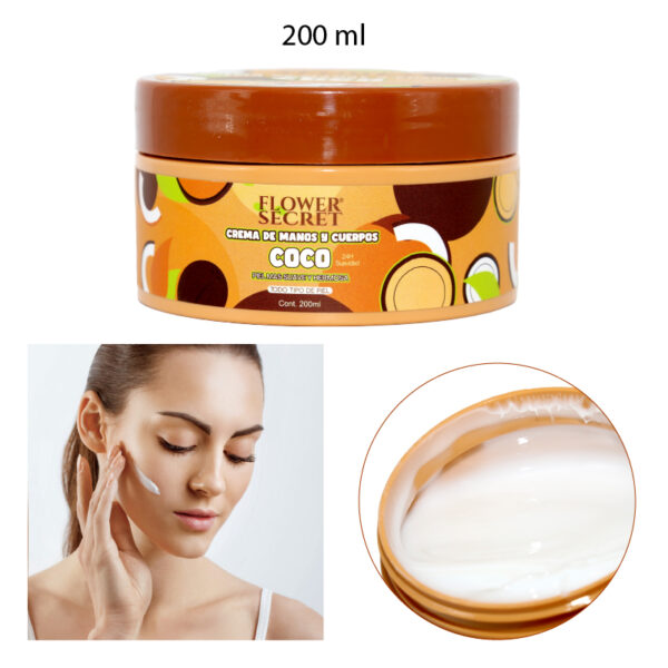 CREMA DE MANOS Y CUERPO COCO - 200 ML