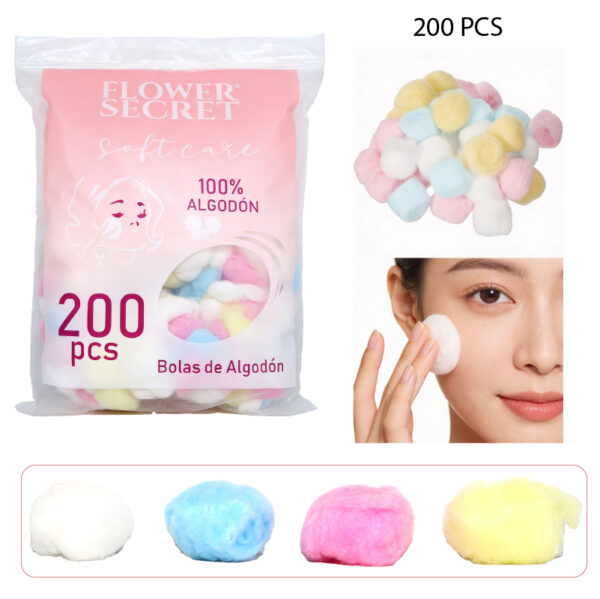 ALGODON PACK DE 200 UNID DE COLORES