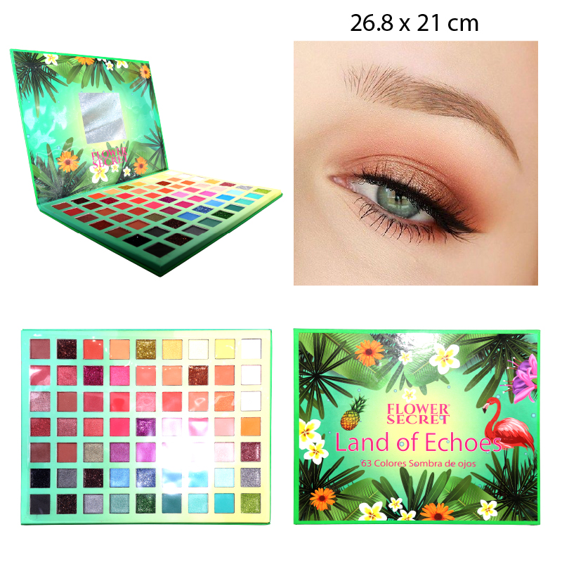SOMBRA DE OJOS DE 63 COLORES CAJA DISEÑO NATURALEZA