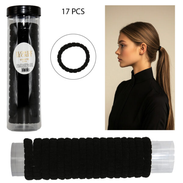 COLETS NEGROS 17 PCS