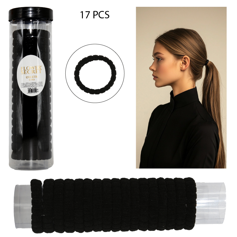 COLETS NEGROS 17 PCS