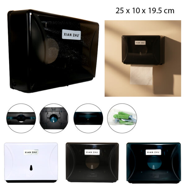 CAJA PARA PAPELES CON ORIFICIO - 27 X 27.5 CM