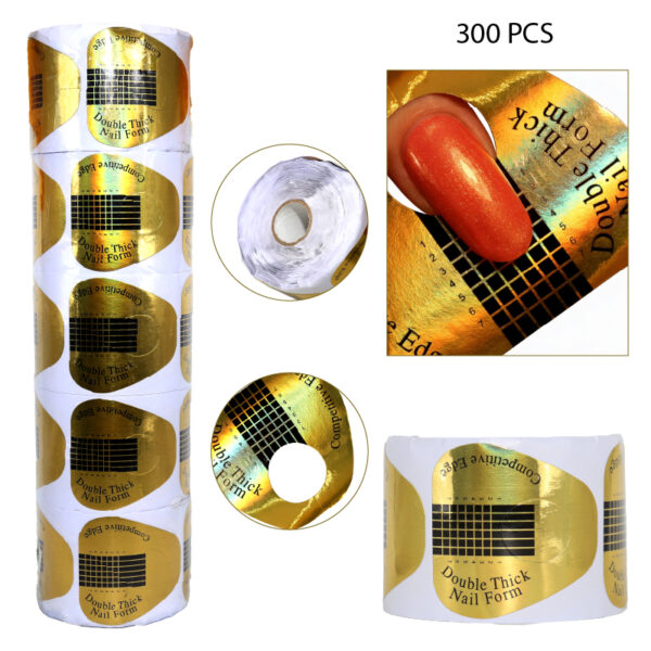 MOLDE PARA UÑAS ACRILICAS 300 PCS