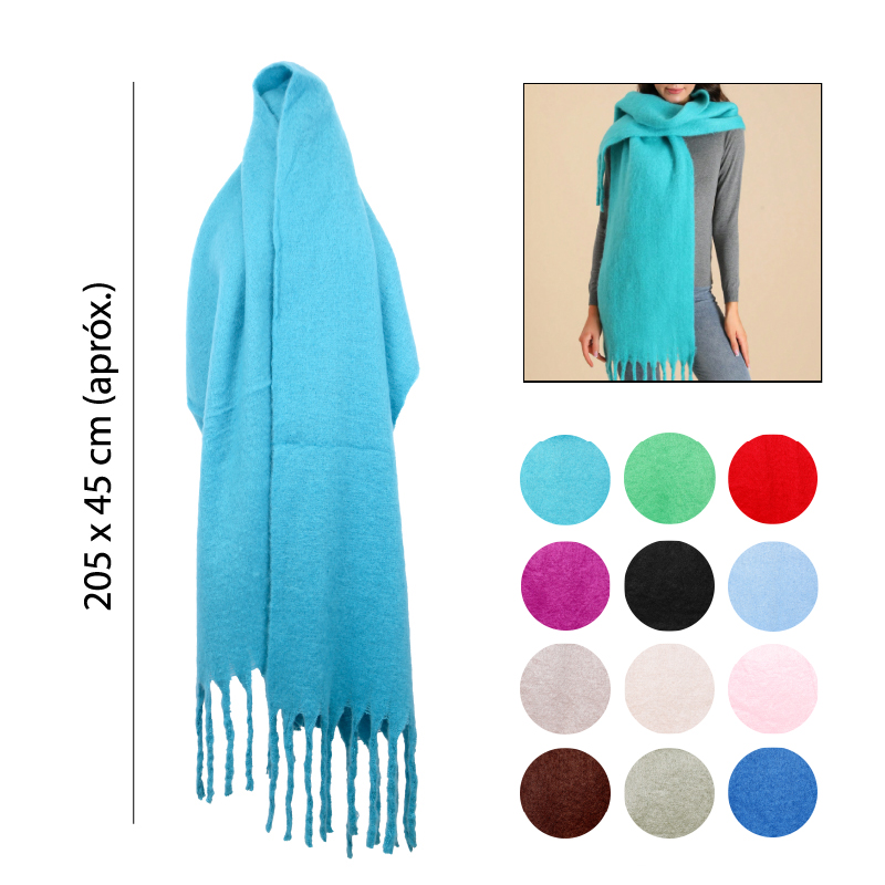 BUFANDA DE INVIERNO UNICOLOR