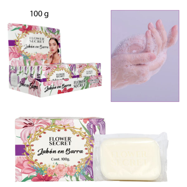 JABÓN EN BARRA AROMA FLORAL 100 GR