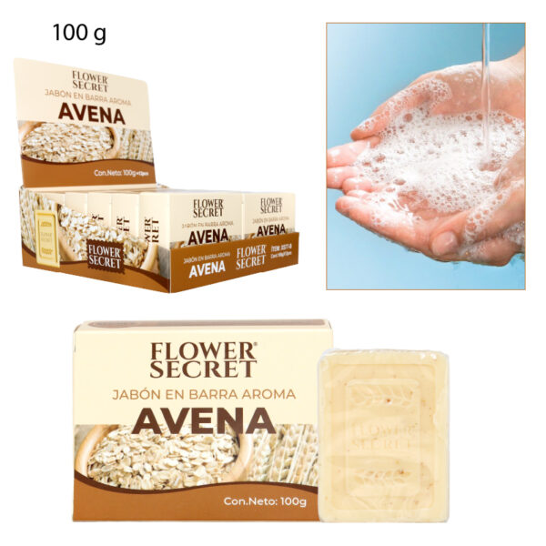 JABÓN EN BARRA AROMA AVENA - 100 GR