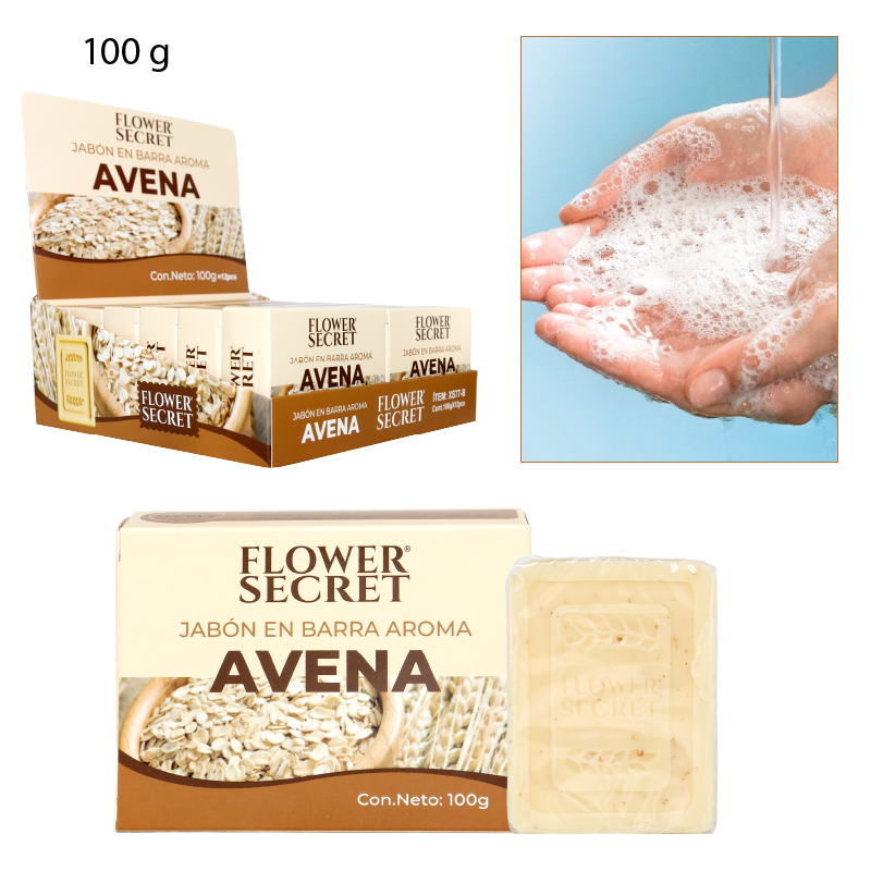 JABÓN EN BARRA AROMA AVENA - 100 GR