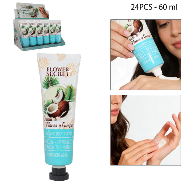 CREMA DE MANOS Y CUERPO COCO- 60 ML