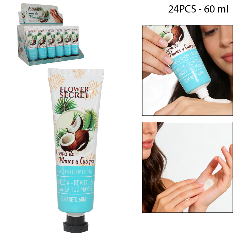 CREMA DE MANOS Y CUERPO COCO- 60 ML