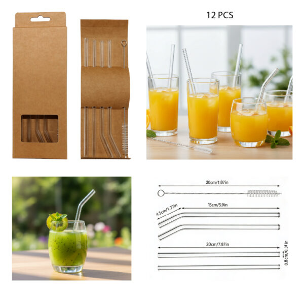 SET DE BOMBILLAS DE VIDRIO - 12 PCS
